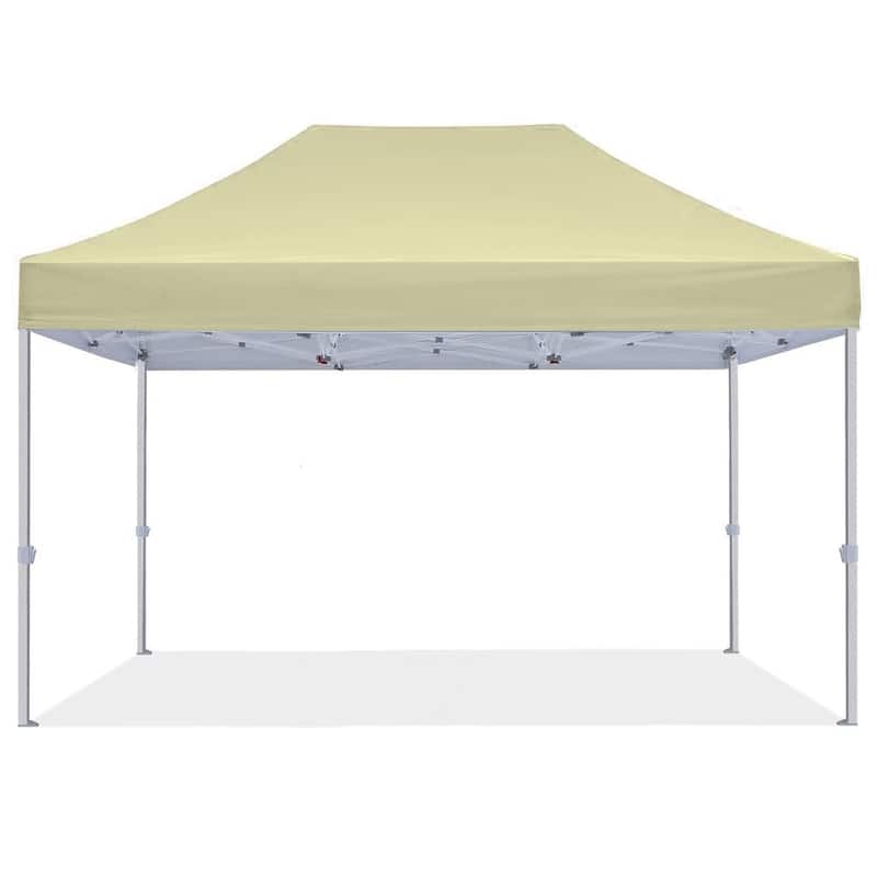 Tradesparker 10'x15' Pop Up Canopy Tent Commercial Instant Canopies - 10x15ft - Beige