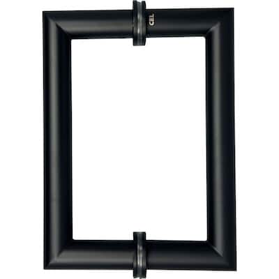 CEL 8"x 8" Mitered Corner Back to Back Shower Door Pull Handles