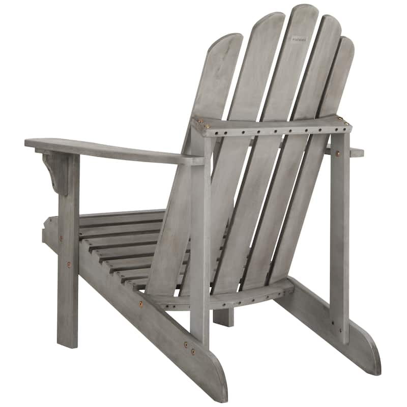 SAFAVIEH Topher Grey Wash Adirondack Chair - 28.3" W x 35.8" D x 37.4" H