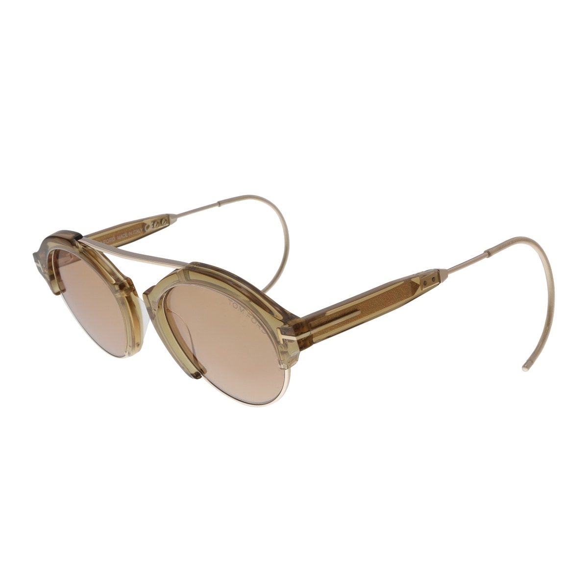 Tom ford farrah 49mm round browbar sunglasses clearance