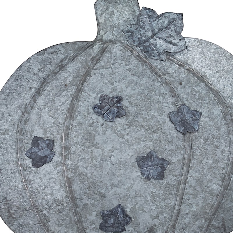 Park Designs Galvanized Pumpkin Memo Board - 16.75"H X 17.5"W X .125"D