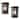 C Cattleya 2 Pack Matte Black Outdoor Wall Lantern Sconces with Water Glass