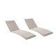 preview thumbnail 52 of 80, Salem Outdoor Chaise Lounge Cushion ONLY (Set of 2) by Christopher Knight Home - 79.25"L x 27.50"W x 1.50"H
