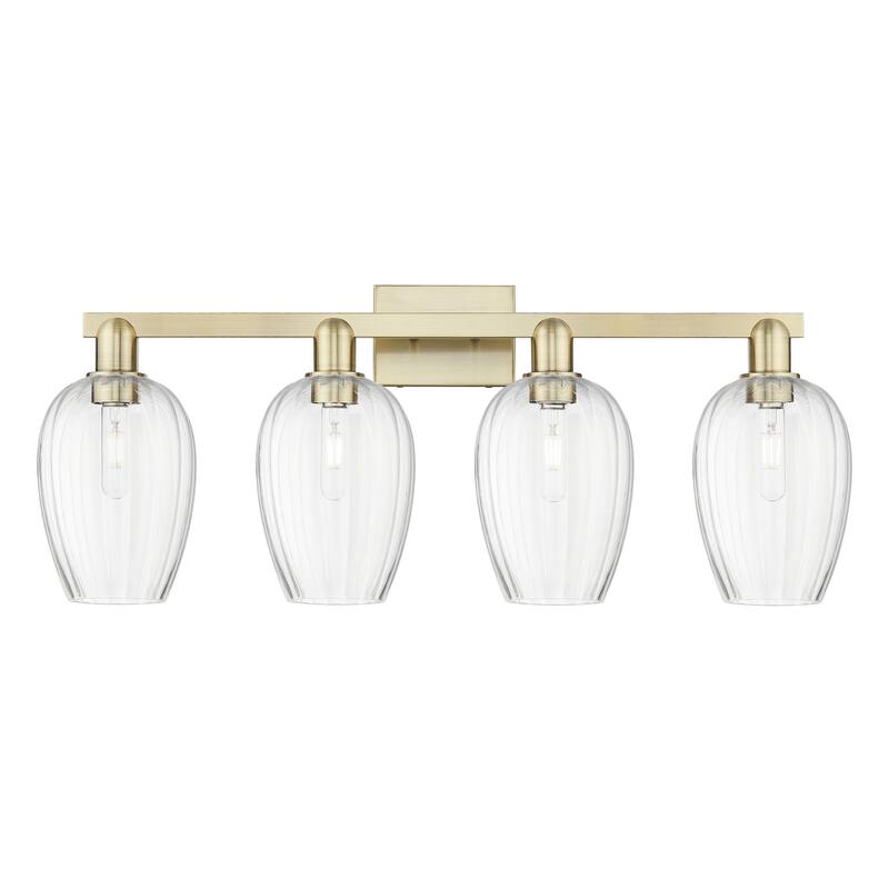 Innovations Lighting Downtown Urban - Preston - 4 Light 36" Flute Shade Bath Vanity Light