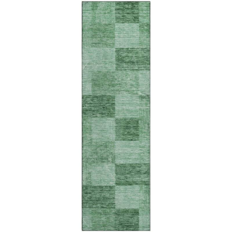 Premium Washable Super Soft Modern Checker Mayfield Rug