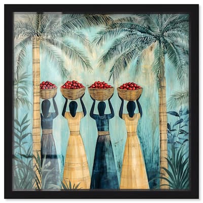 Walk Under Palms Shadowbox by Art Remedy