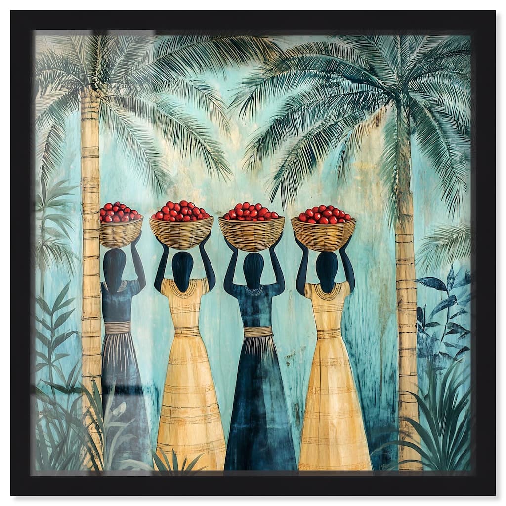 Walk Under Palms Shadowbox by Art Remedy