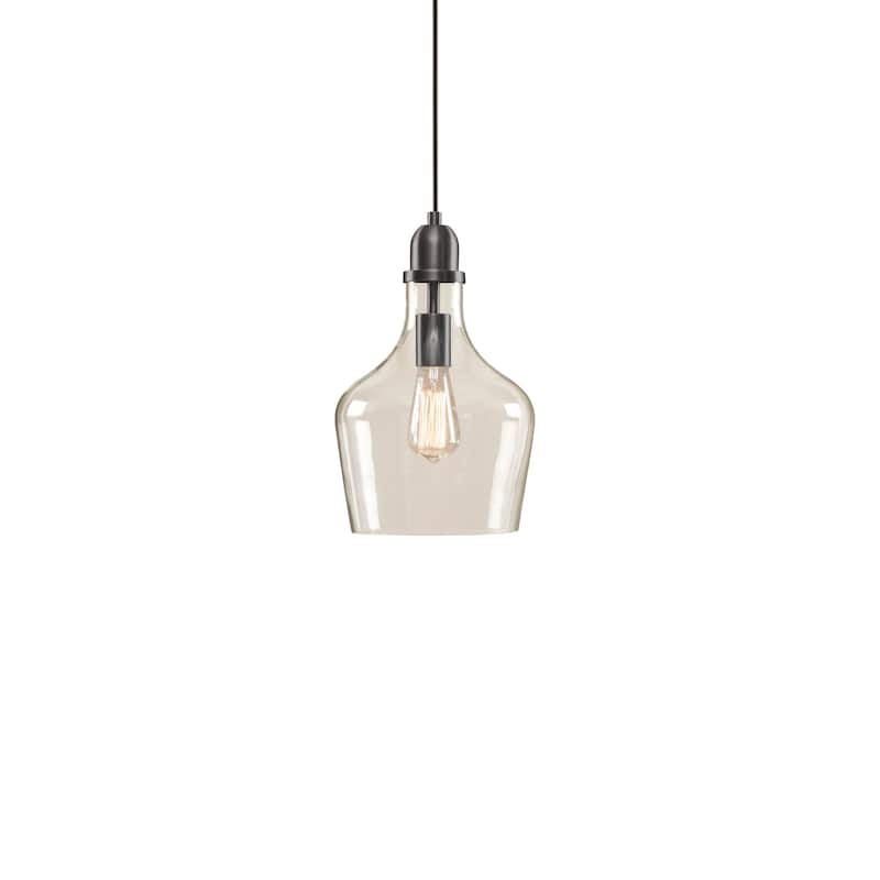 Hampton Hill Auburn Bell Shaped Glass Pendant