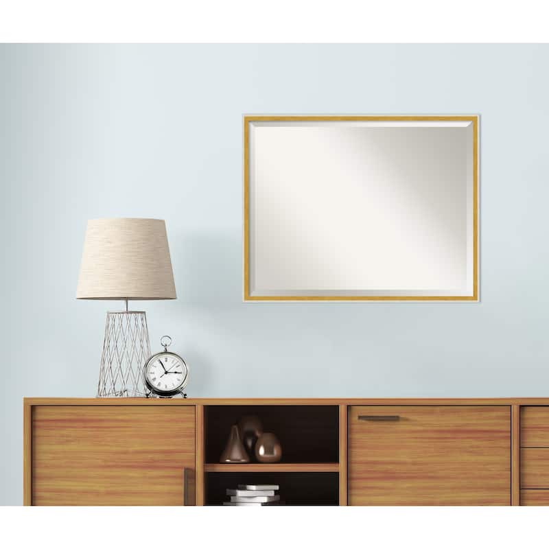 Paige Beveled Wood Framed Wall Mirror