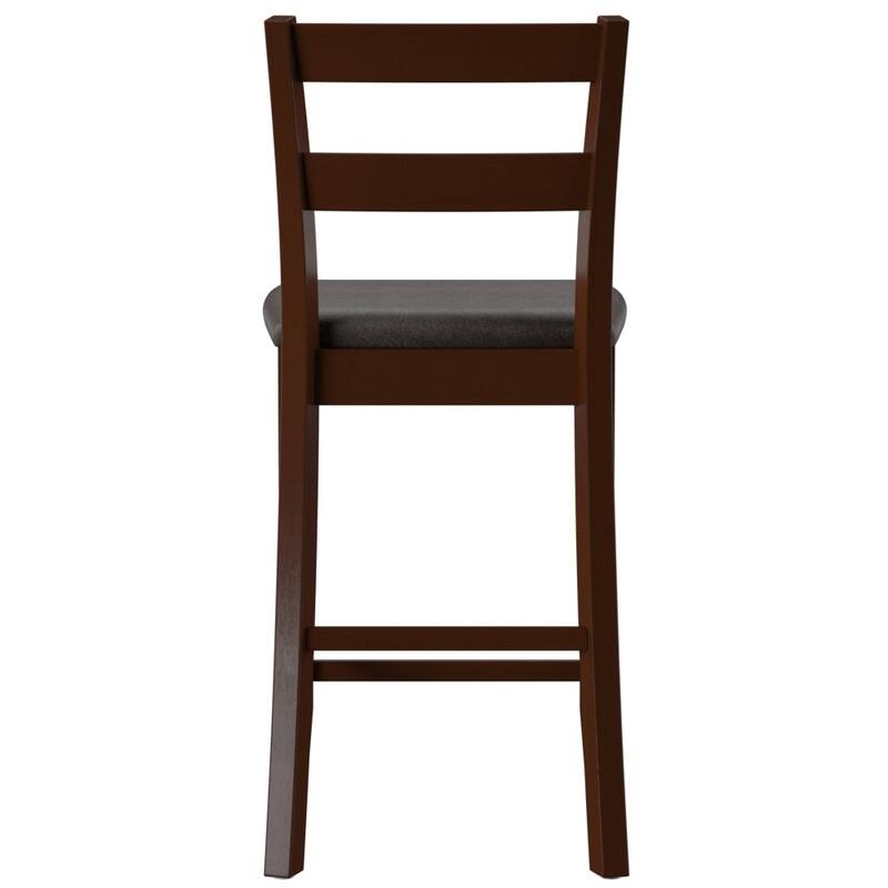 Linon McGrath Espresso Wood Counter Stool