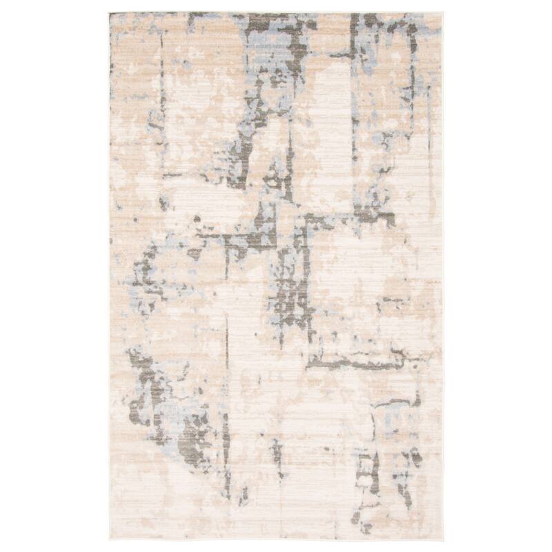 ECARPETGALLERY Machine Woven Celeste Ivory Area Rug - Ivory - 5'0 x 8'0 - Rectangle