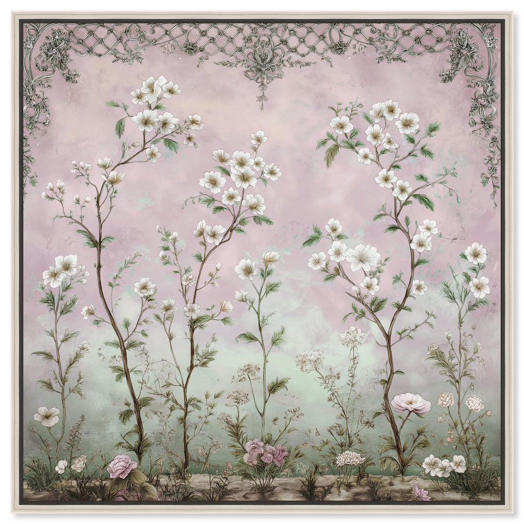 Floral Frieze in Fade Canvas by Art Remedy
