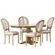 preview thumbnail 66 of 77, Dored 5 Piece Dining Set by Christopher Knight Home Gray Stripe