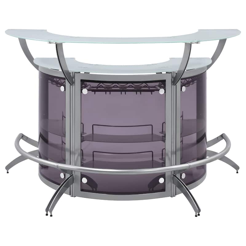 Dallas 3-piece Curved Freestanding Home Bar Cabinet