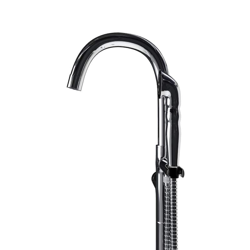 Neptune Single Handle Floor Mounted Gooseneck Freestanding Tub Filler