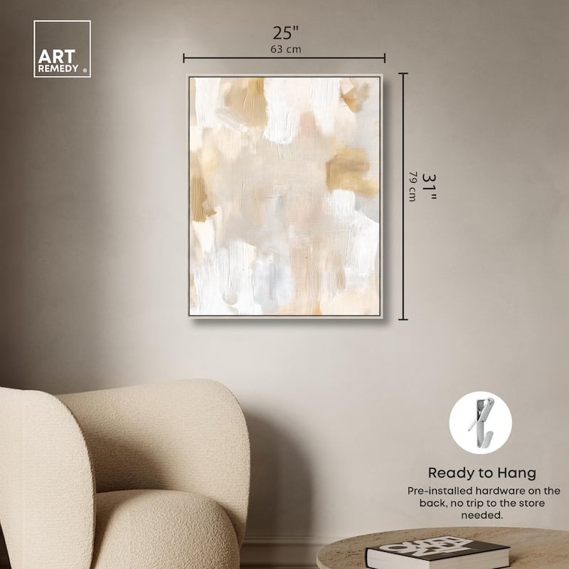 Beige and Cream I Canvas by Art Remedy