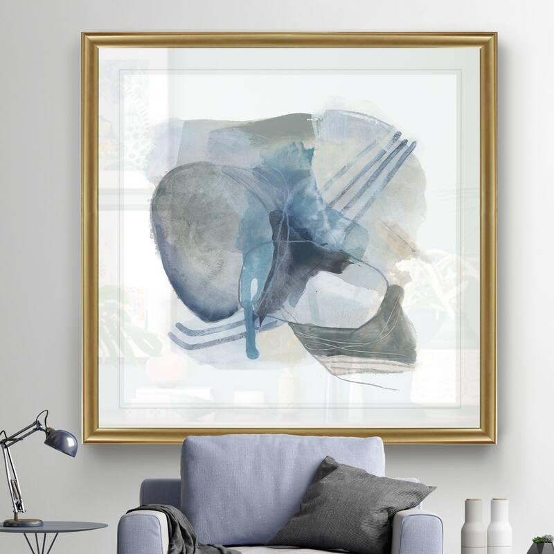 Stone Ellipses II -Black Framed Print