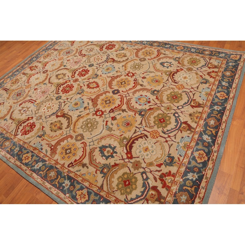 Hand-Tufted Persian 100% Wool Traditional Oriental Area Rug - 10'2" x 13'10" - Beige