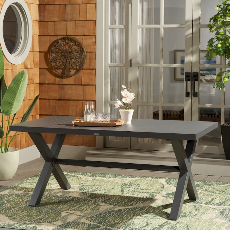 SAFAVIEH Outdoor Living Core Dining Table - 35"W x 68"D x 30"H