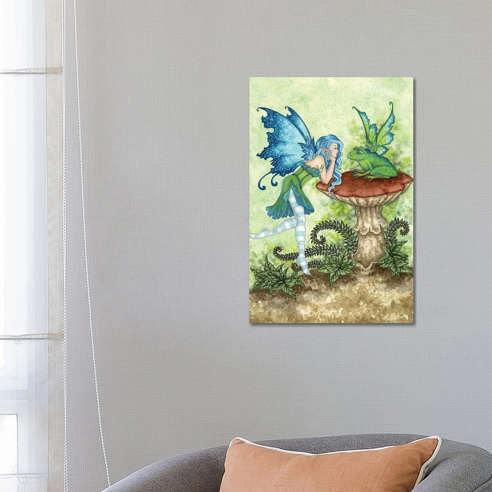 iCanvas "Frog Gossip" by Amy Brown Canvas Print