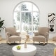 preview thumbnail 30 of 30, Eloise 30" Transitional Velvet Pleated Sock Arm Accent Chair