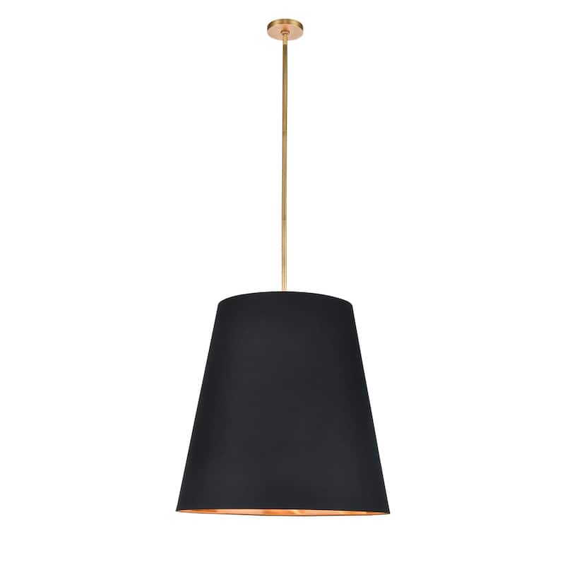 Alora Lighting PD311025B Calor 3 Light 25" Wide Pendant - Vintage Brass / Black / Gold