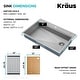 preview thumbnail 42 of 147, KRAUS Kore Workstation Drop-In Stainless Steel Kitchen Sink