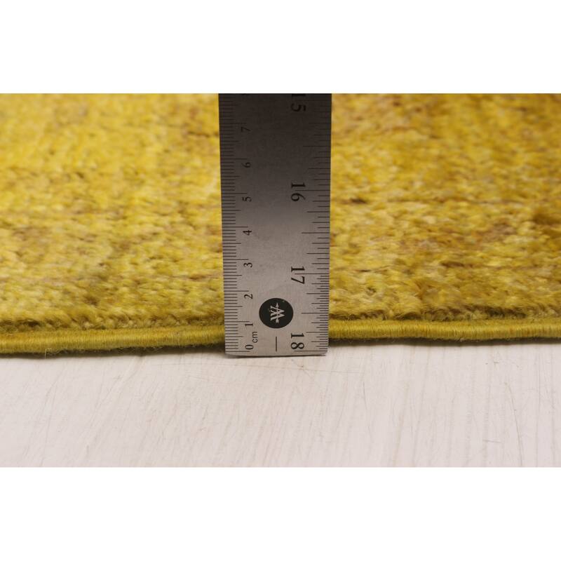 ECARPETGALLERY Hand-knotted Vibrance Gold Wool Rug - 6'0 x 9'0