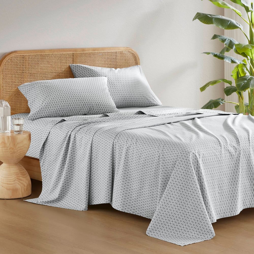 Chelsea Square 144 Thread Count Cotton Printed Cotton Sheets