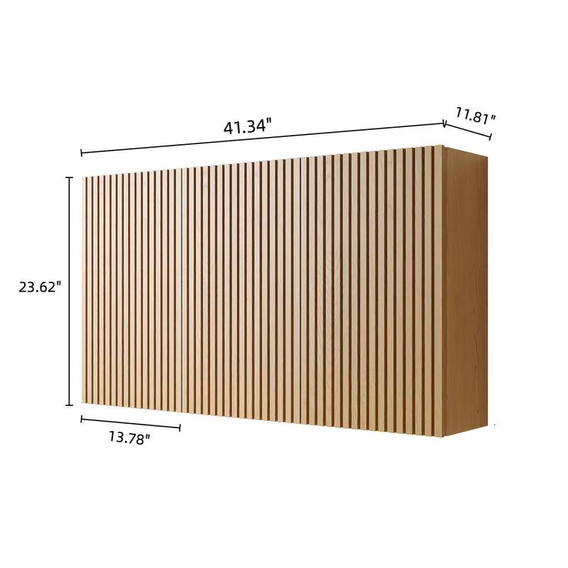 41" Bathroom Wall Mounted Cabinet, Composed of 3 Cabinets with Doors, Can be Used in Combination or Individually