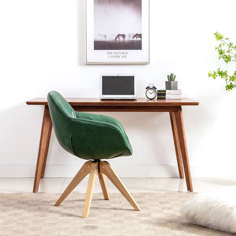Modern Home Office Swivel Desk Chair Fabric Accent Chair
