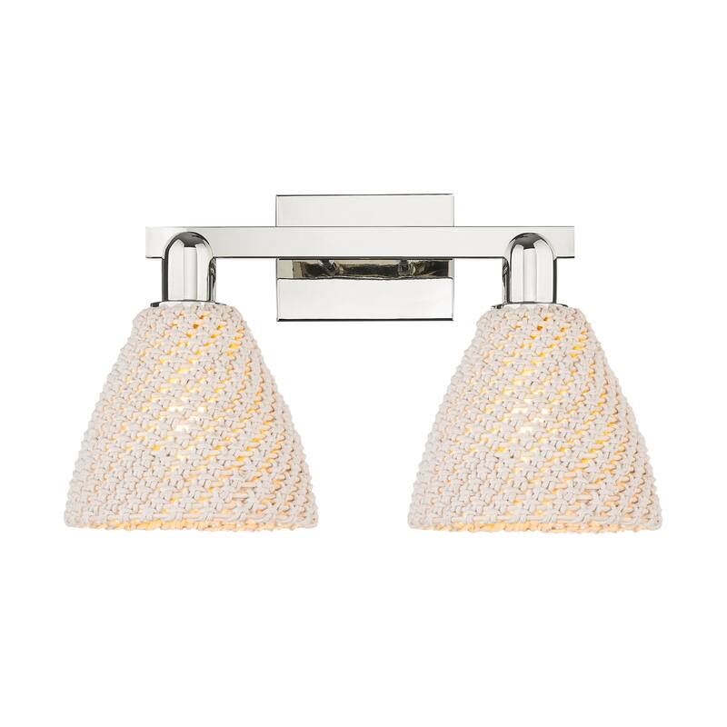 Innovations Lighting Downtown Urban - Natural Ballston Dome - 2 Light 16" Bath Vanity Light