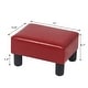 preview thumbnail 26 of 36, Adeco Small Rectangular Ottoman Modern PU Leather Footrest Stool Chair
