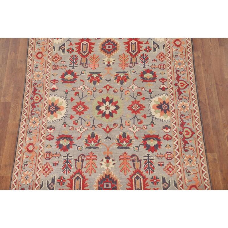 Kazak Area Rug Handmade Bedroom Wool Carpet - 4'9" x 6'10"
