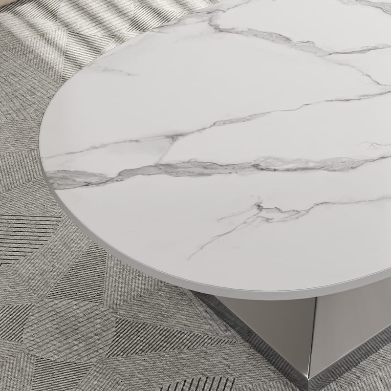Modern Sintered Stone Tabletop Coffee Table