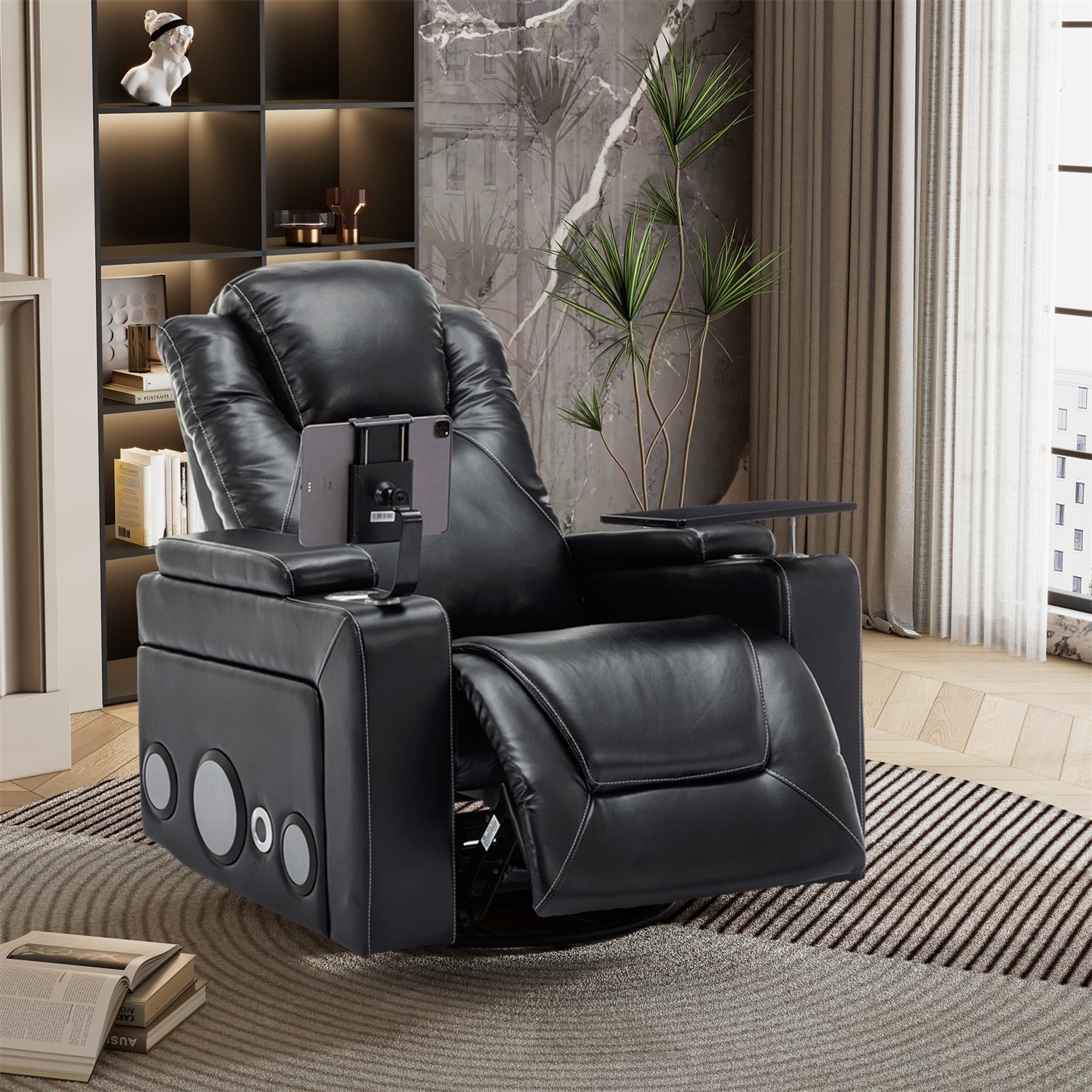 Merax black pu leather power recliner and hot sale lift chair lifting recliner