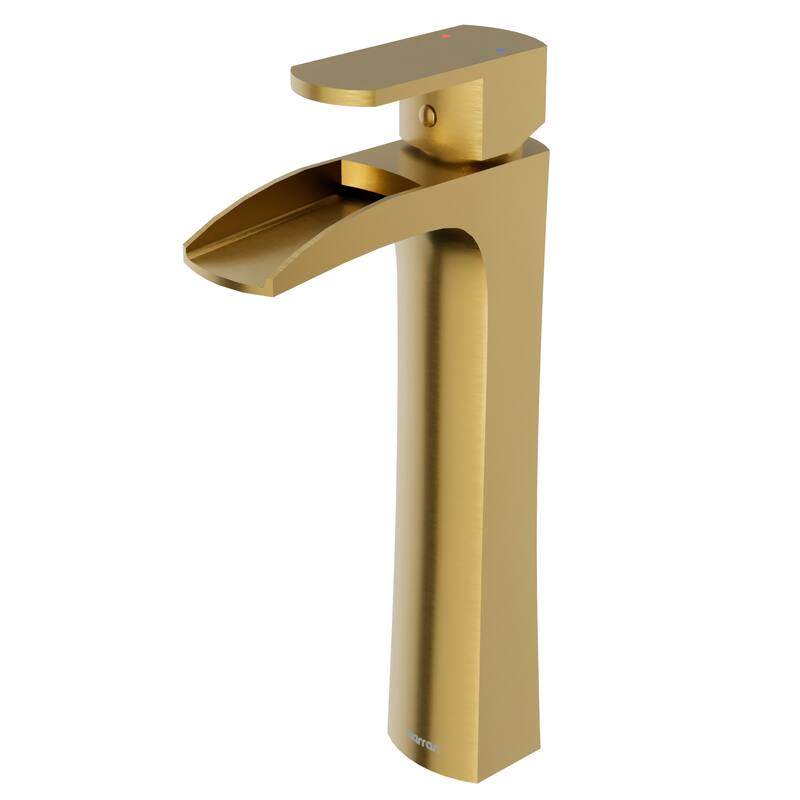 Karran Kassel Single Hole Single Handle Vessel Bathroom Faucet with Matching Pop-up Drain