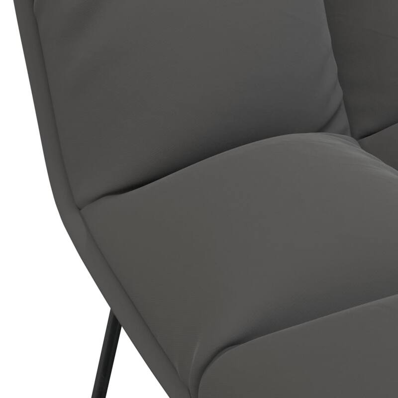 vidaXL Lounge Chair Padded Lounge Seat Accent Chair with Metal Frame Velvet