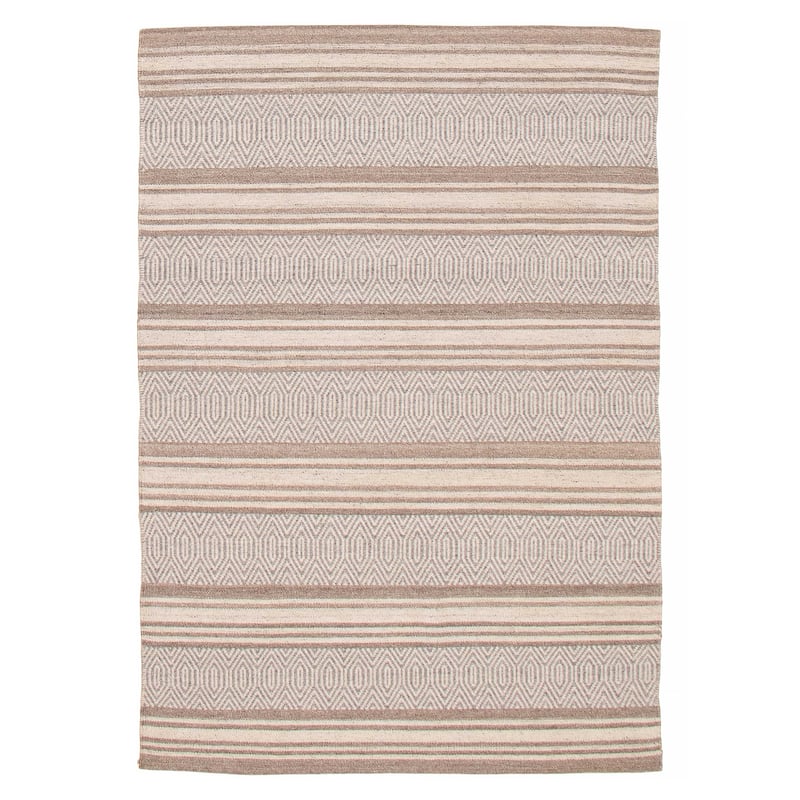 Nevada Taupe Kilim 5'1" x 7'7" - 5'1 x 7'7 - Taupe - 5'1 x 7'7