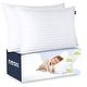 preview thumbnail 17 of 23, Nestl 100% Cotton Cover Premium Plush Down Alternative Bed Pillow Set of 4 - Queen