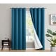 preview thumbnail 26 of 74, Dakota Complete Blackout Drapery Heavy Thermal Insulated Efficient Window Curtain Grommet Panels, 2 Panels 52 W x 84 L per panel - Set of 2 - Teal Blue