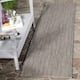SAFAVIEH Courtyard Carolann Indoor/ Outdoor Waterproof Patio Backyard Rug - 2'3" x 12' Runner - Black/Beige