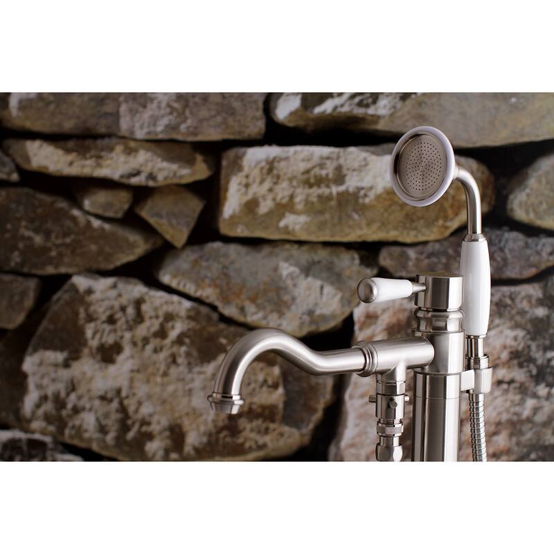 Kingston Brass Paris Freestanding Tub Faucet with Hand Shower