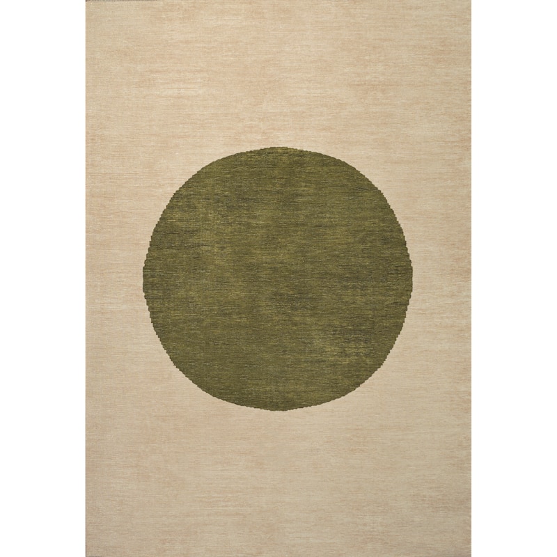 JONATHAN Y Demie Bohemian Textured Weave Floral Machine Washable Area Rug