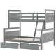 preview thumbnail 51 of 60, Twin over Full Country Bunk Bed with Ladder, Can Separable 2 Beds