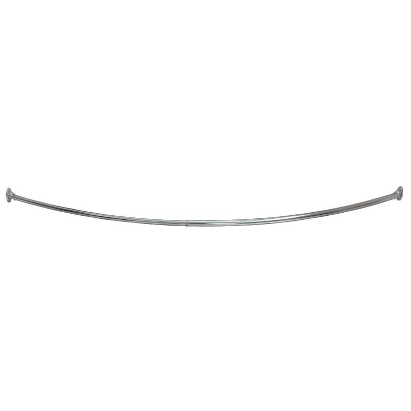 Design House 533620 Curved Shower Rod Satin Nickel - Satin Nickel