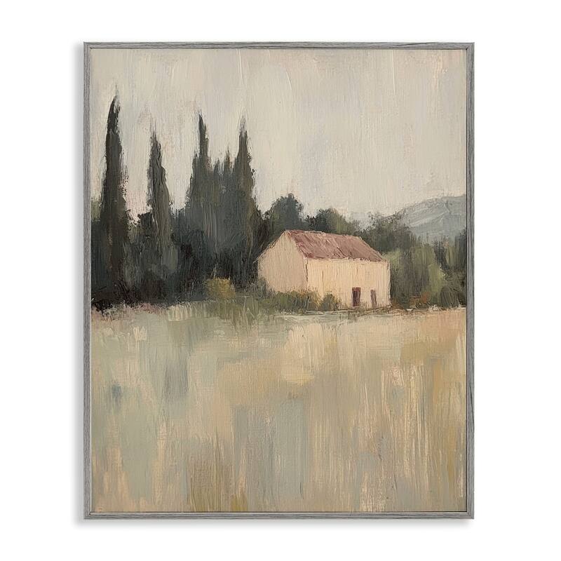 Stupell Blended Nature Landscape Framed Giclee Art Design By Petal Prints Design - 16 x 20 - Grey