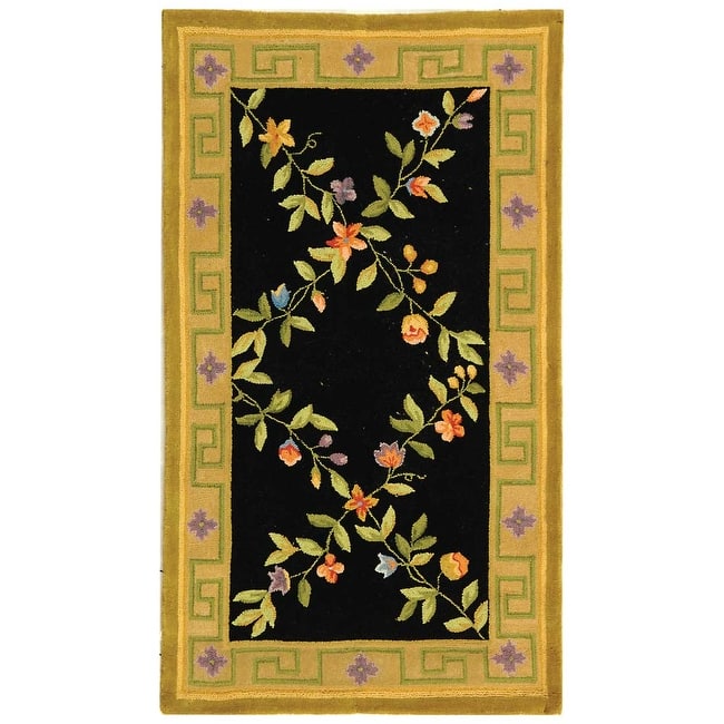 SAFAVIEH Handmade Berkeley Bice Botanical Wool Rug - 3' 9" x 5' 9" - Sage - Runner/Rectangle