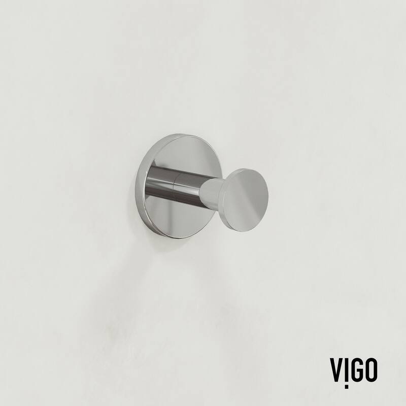 VIGO Elan 4-Piece Bathroom Hardware Accessory Set with 24 in. Towel Bar, Toilet Paper Holder, Hand Towel Holder, Hook