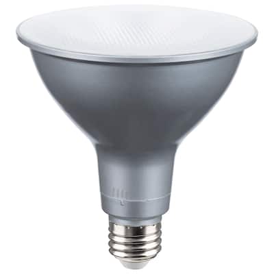 19W PAR38 LED 27K/30K/35K/40K/50K CCT Selectable Medium Base 120-277V - Silver